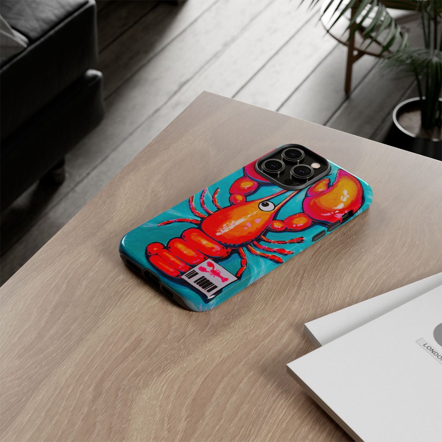 Neon Lobster Tough Phone Case