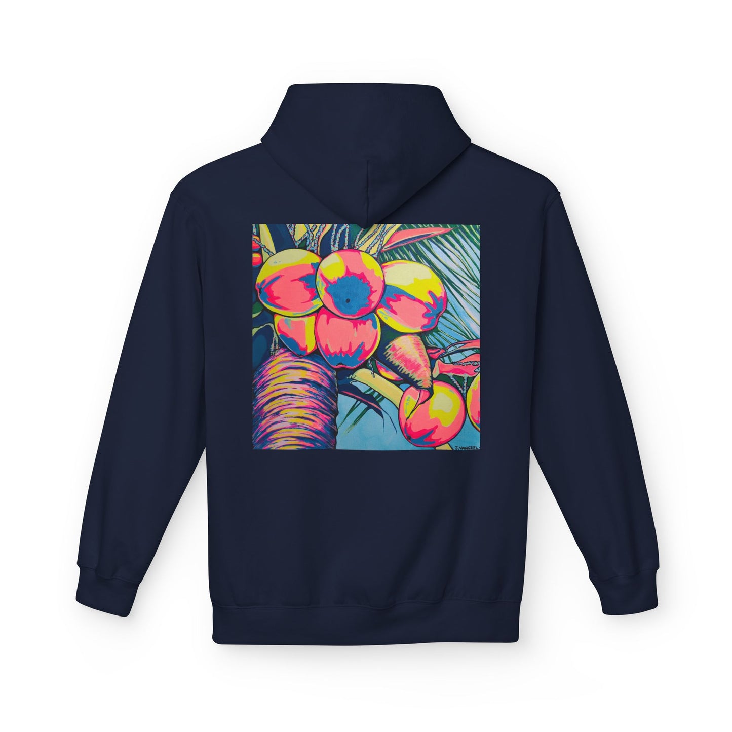 Unisex Neon Coconuts Soft Hoodie