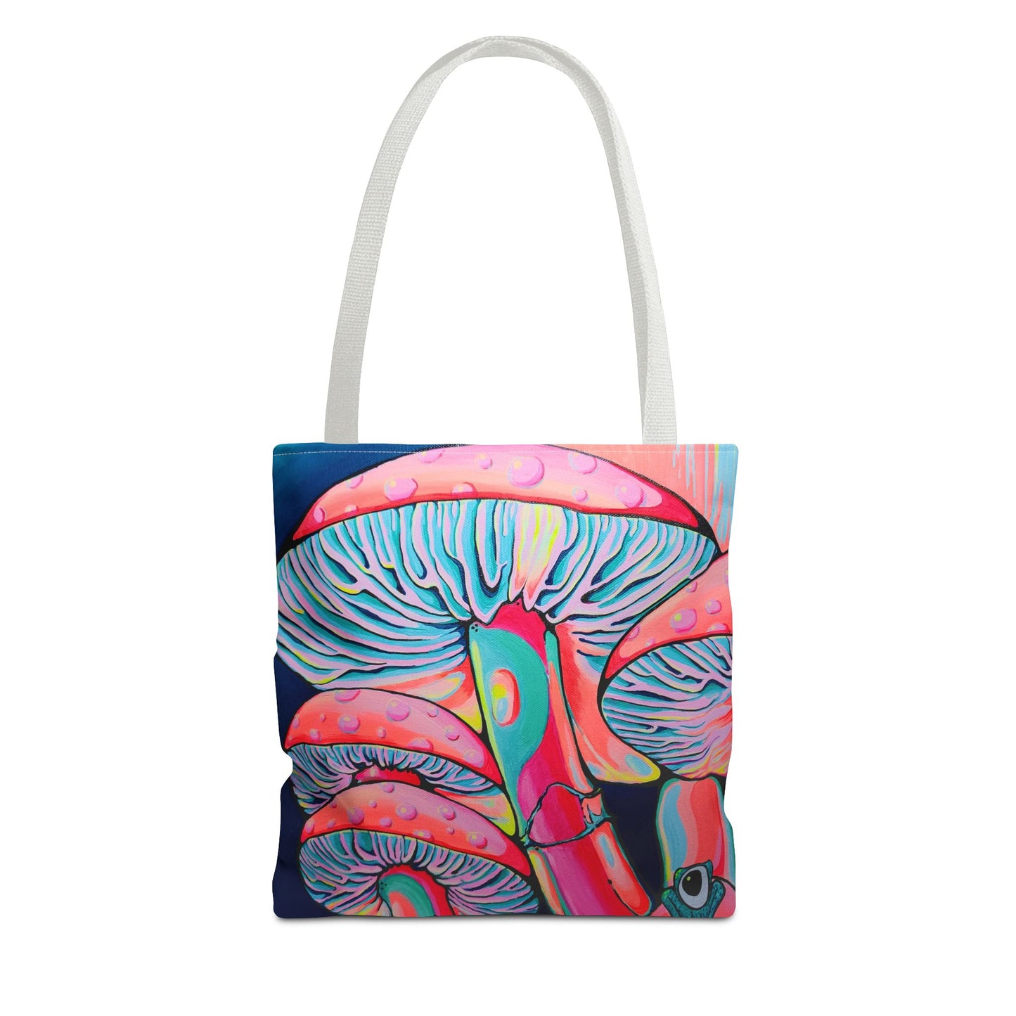 Premium Trippy Mushrooms Tote Bag, Original Artist Design, Reusable Shopping Tote, Eco-Friendly