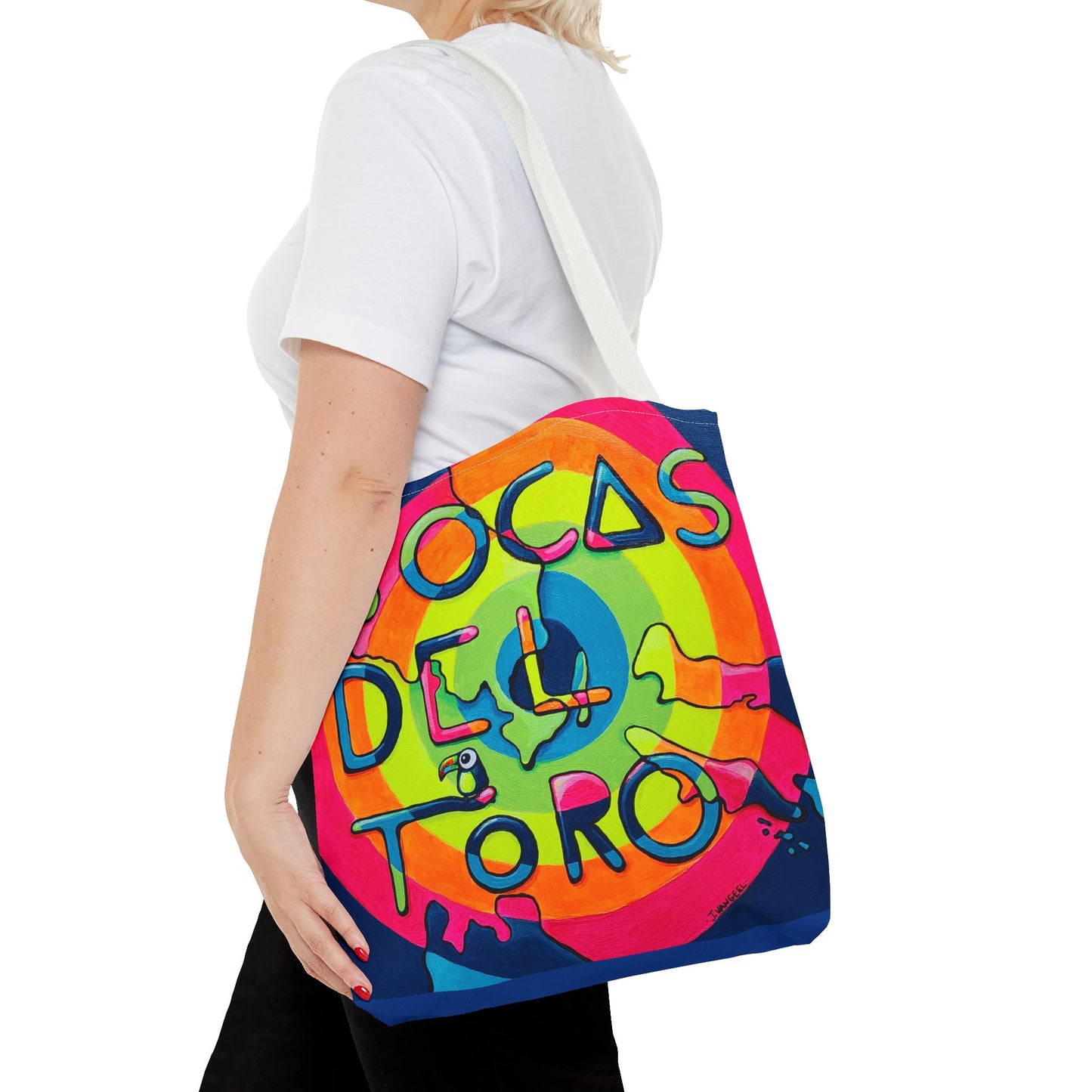 Premium Bocas Del Toro Islands Tote Bag, Original Artist Design, Reusable Shopping Tote,  Eco-Friendly
