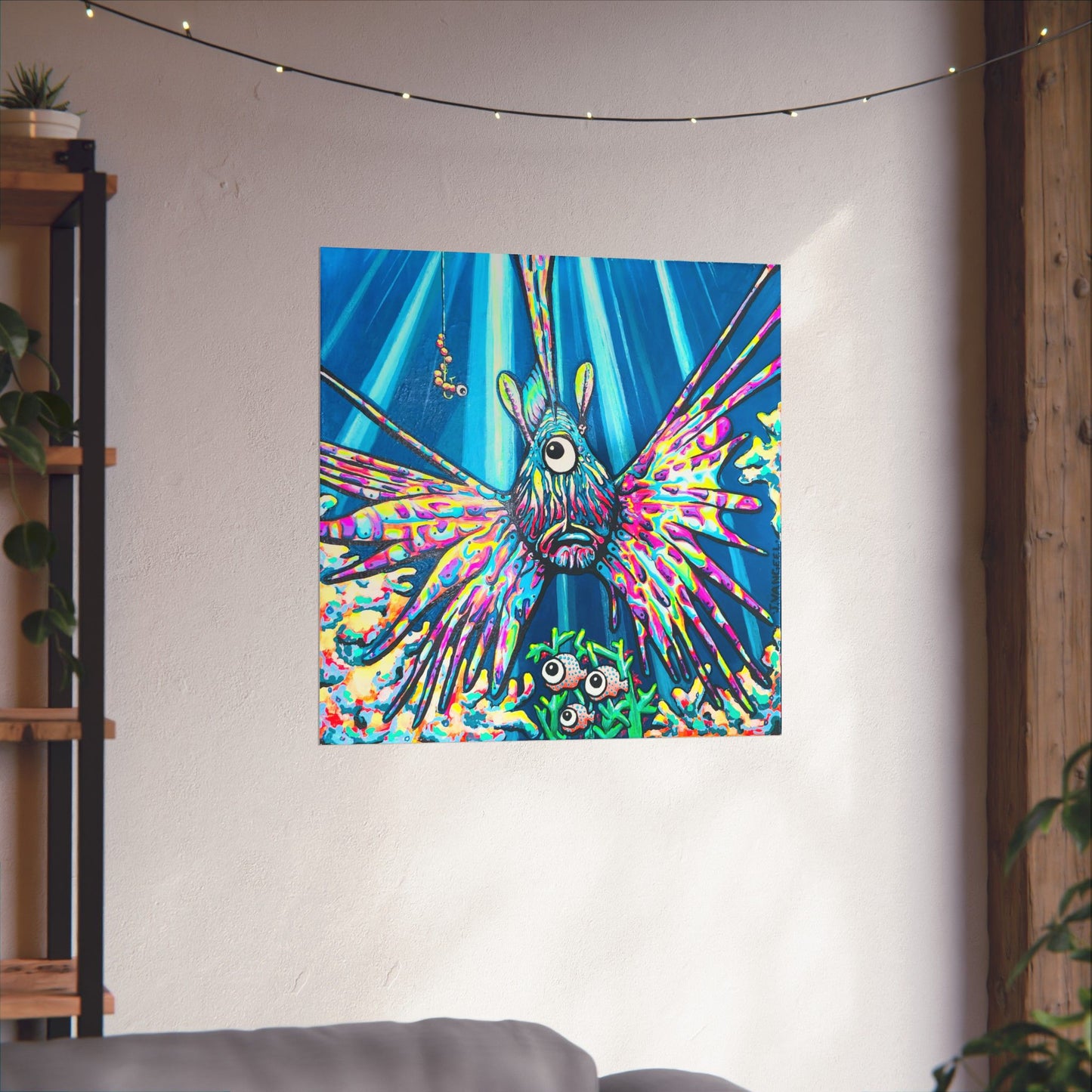 Cyclops Lionfish Giclée Art Poster