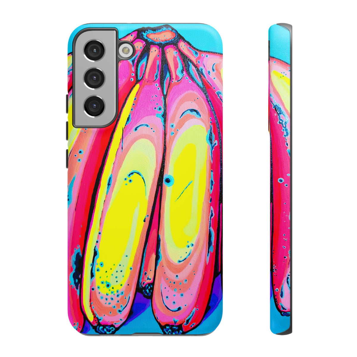 Neon Fat Bananas Tough Phone Case
