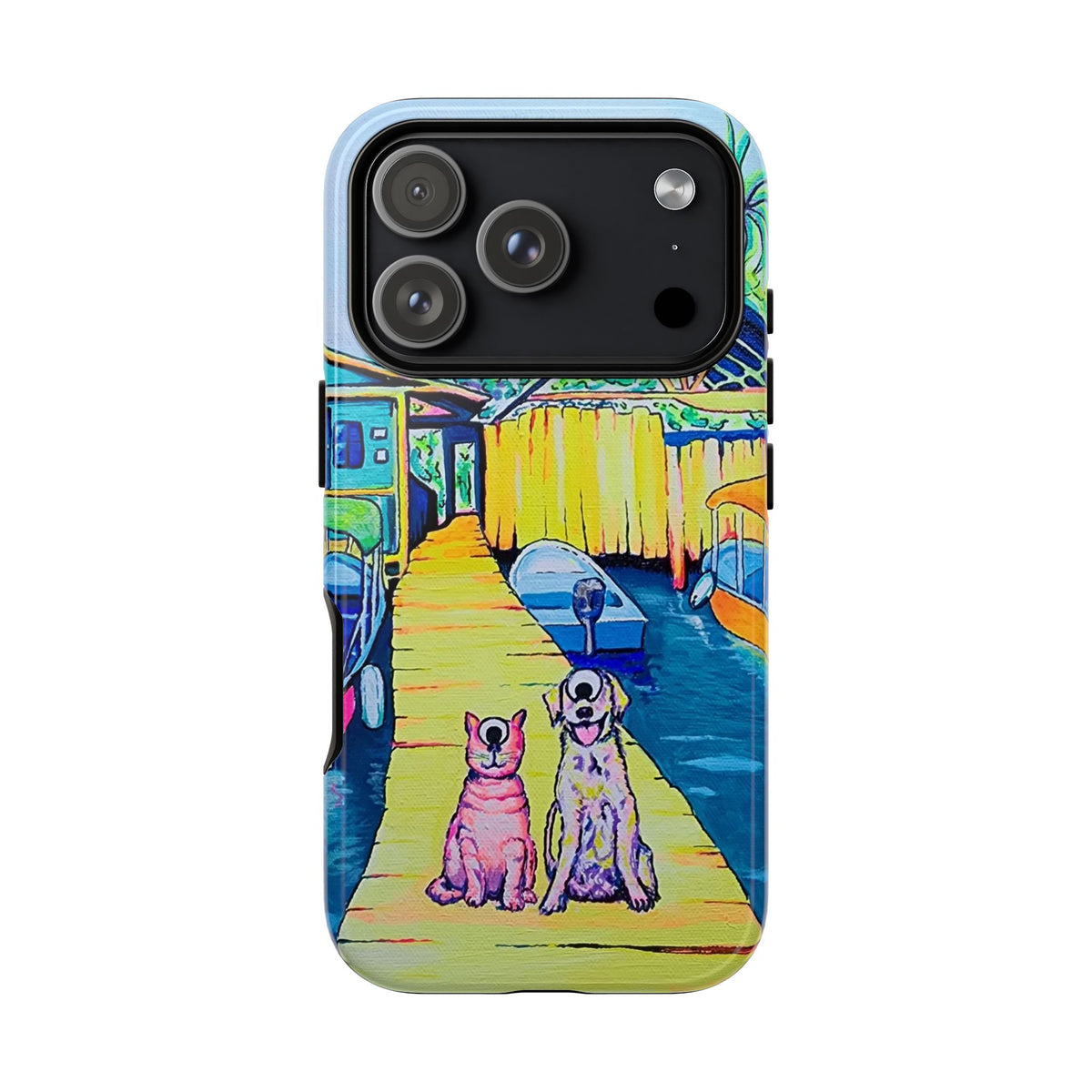Cyclops Cat and Dog in Bocas Tough Phone Case