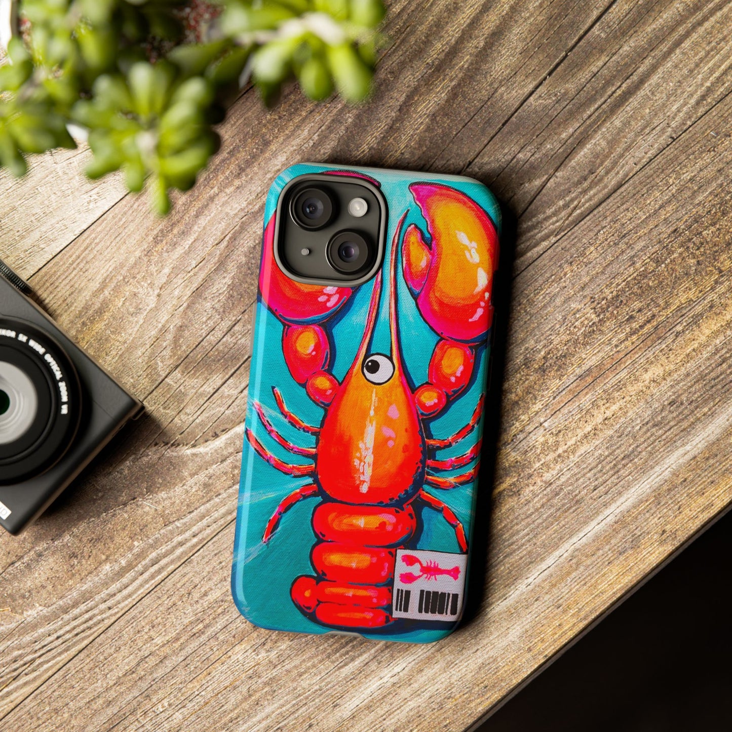 Neon Lobster Tough Phone Case