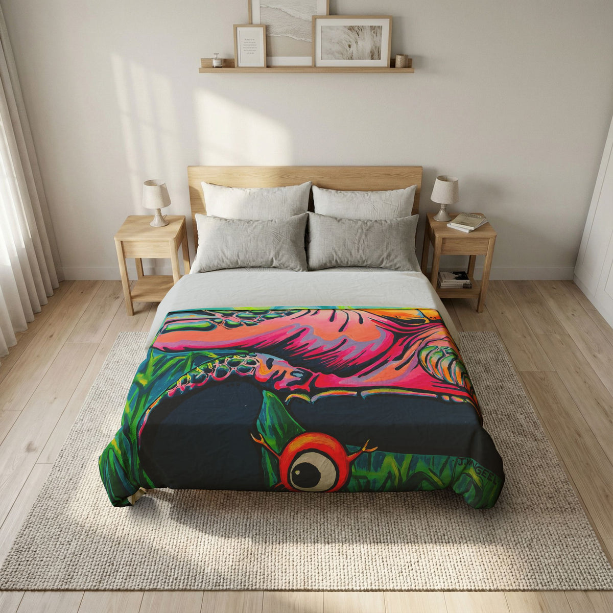 Cyclops Turtle Duvet Cover