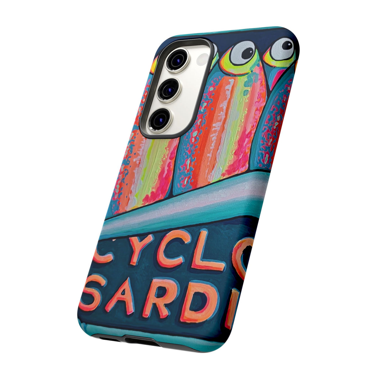 Neon Sardines Tough Phone Case