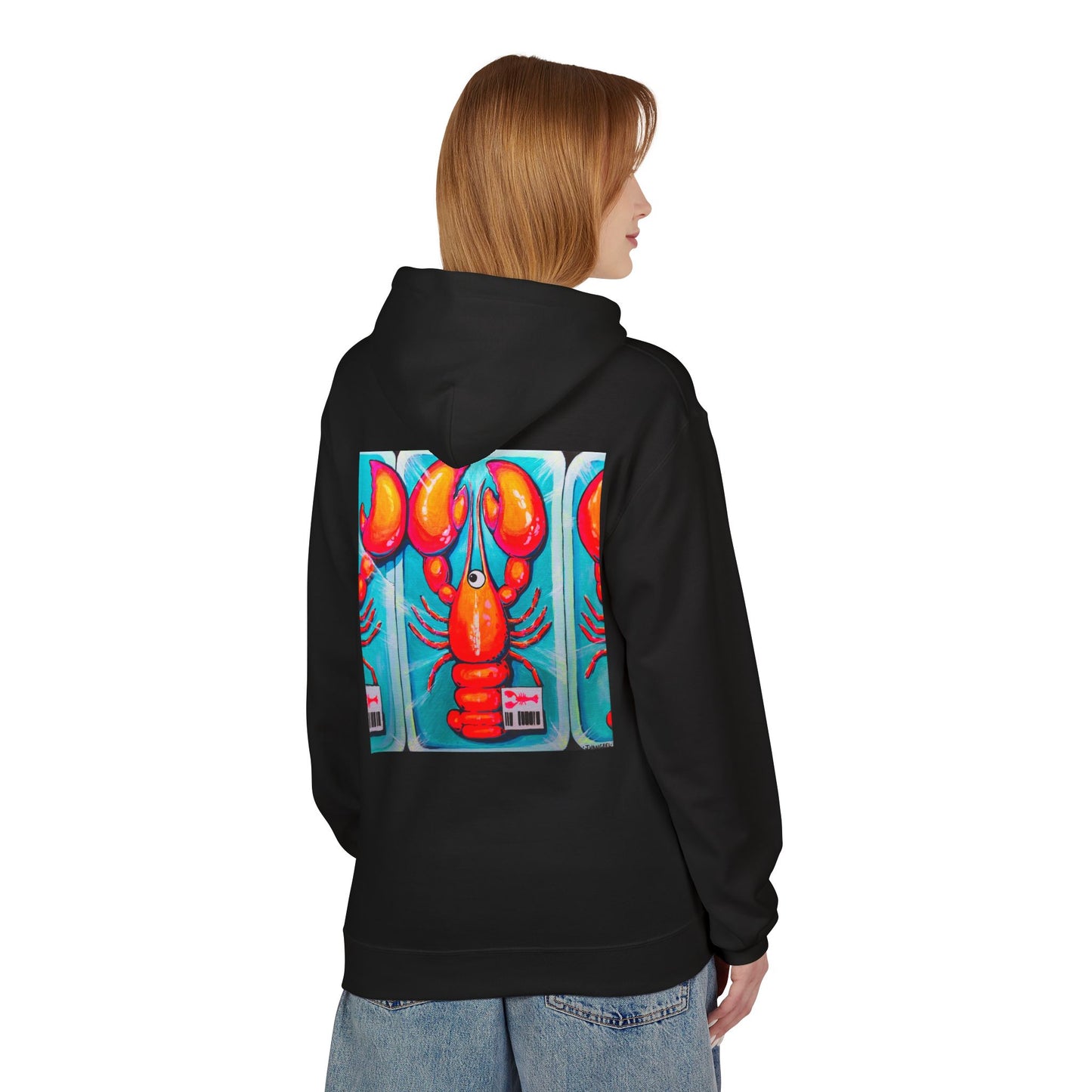Unisex Fresh Neon Lobster Soft Hoodie