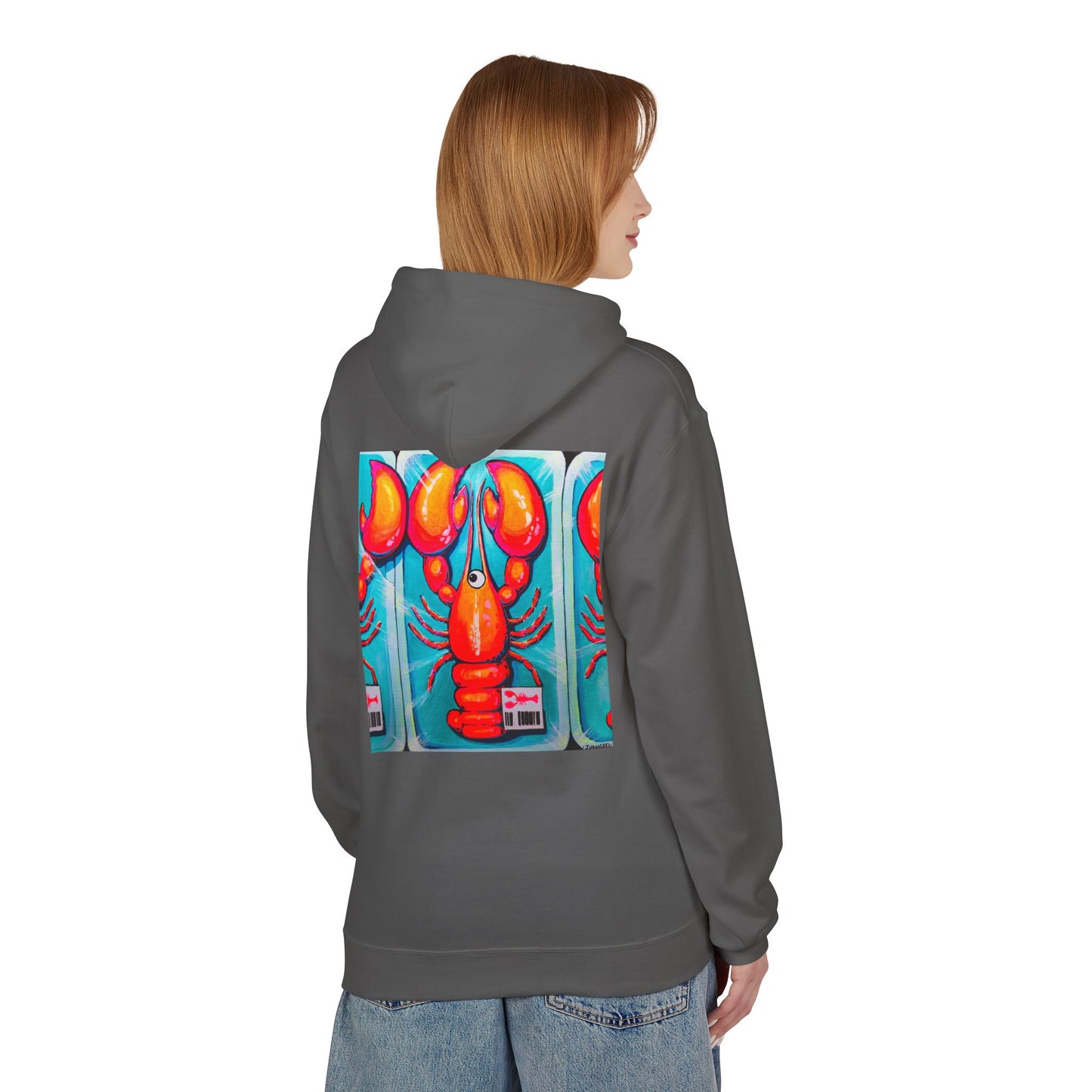 Unisex Fresh Neon Lobster Soft Hoodie