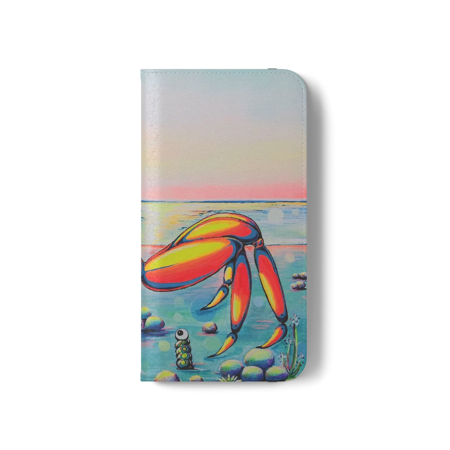 Cyclops Crab Flip Phone Case – Wallet Cover with Card Slots