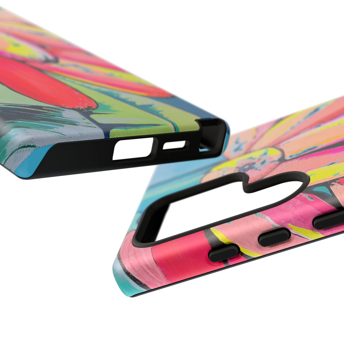 Neon Primitivo Bananas Tough Phone Case
