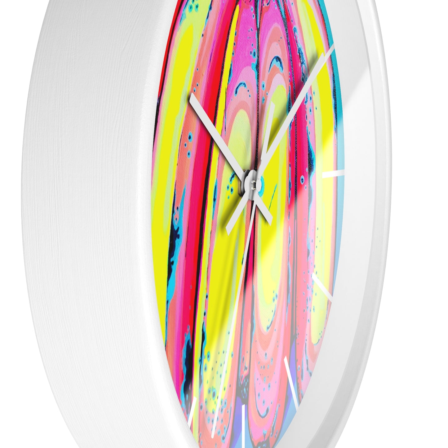 Neon Fat Bananas Pop Art Wall Clock