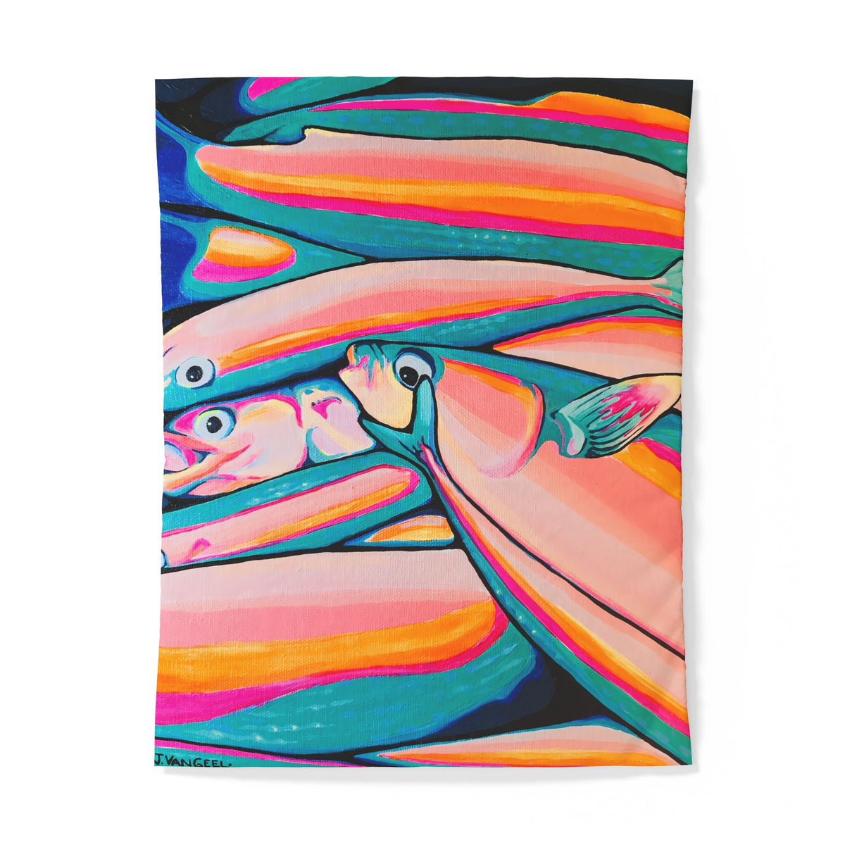 Neon Fish Duvet Cover