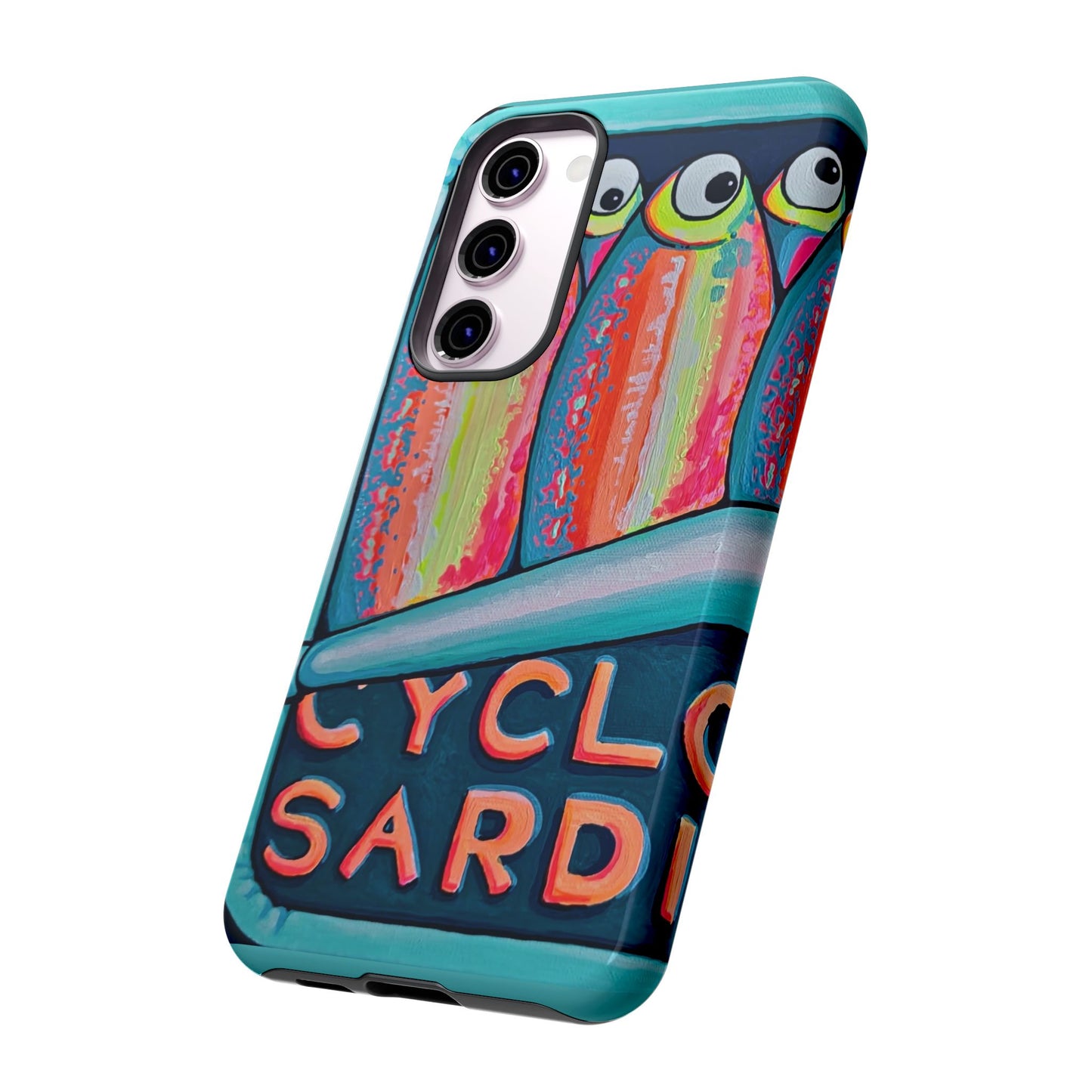 Neon Sardines Tough Phone Case