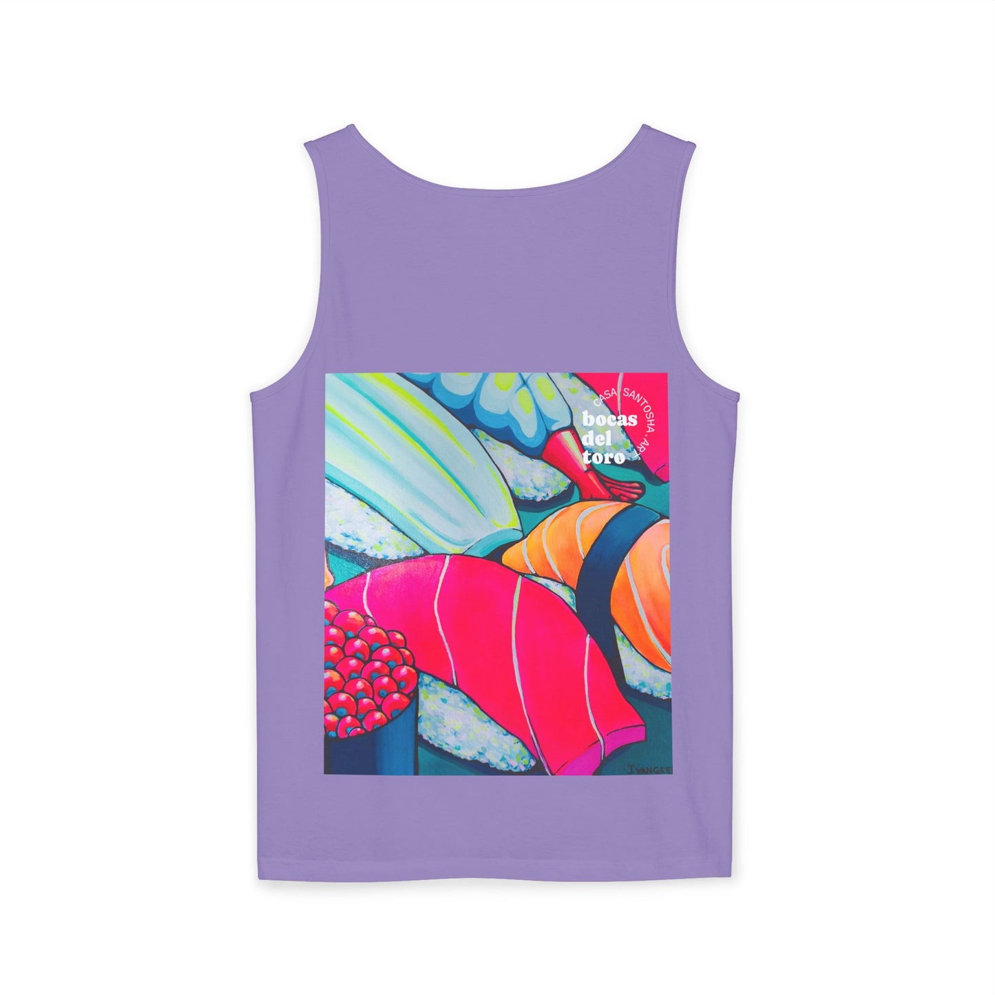 Unisex Neon Sushi Tank Top - Perfect for Summer Vibes