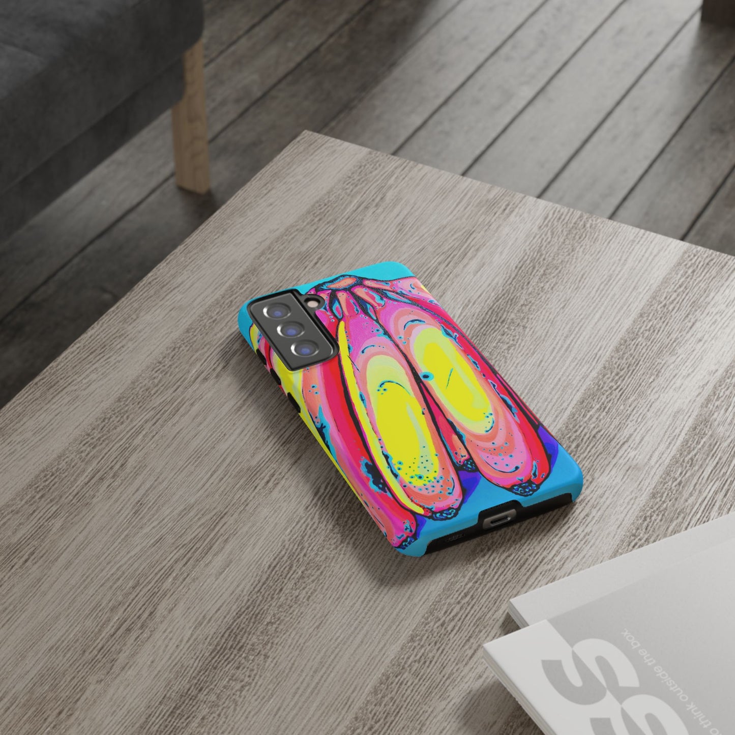 Neon Fat Bananas Tough Phone Case