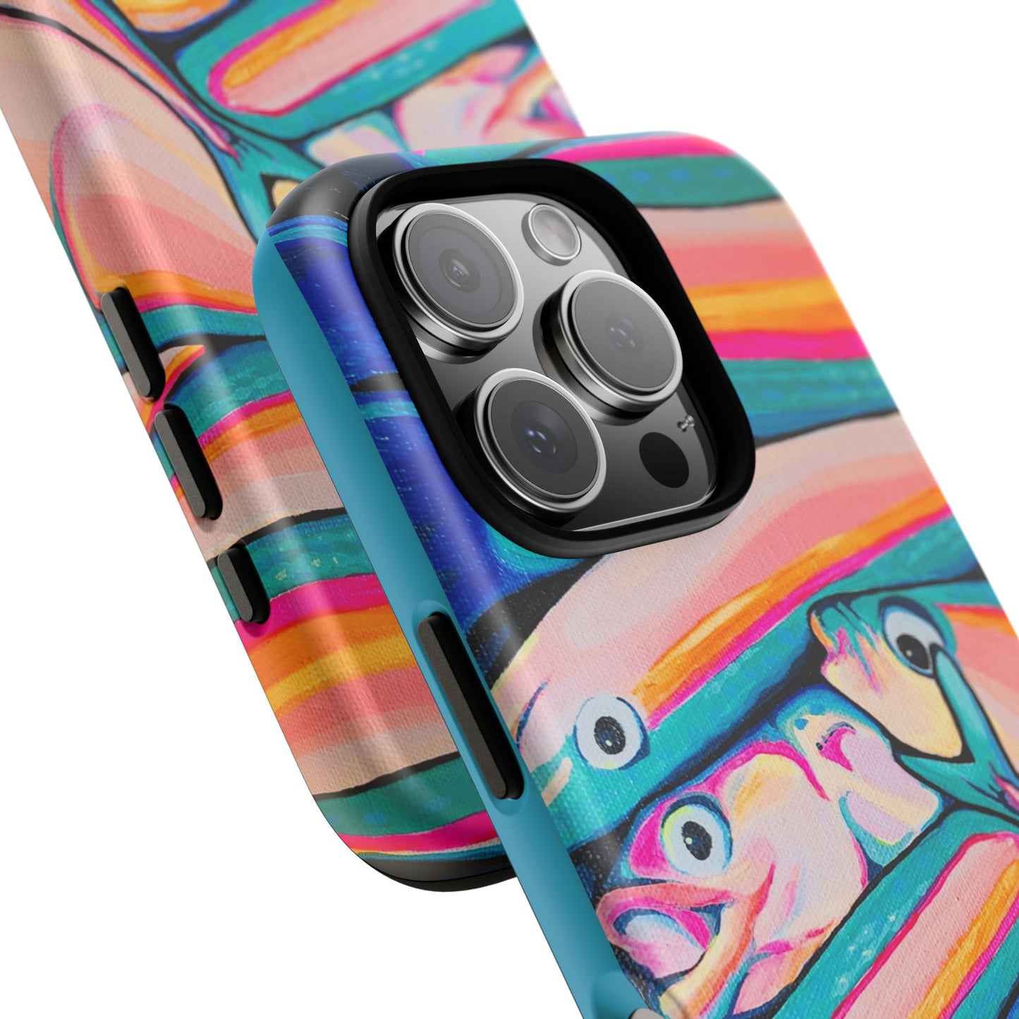 Neon Fish Tough Phone Case