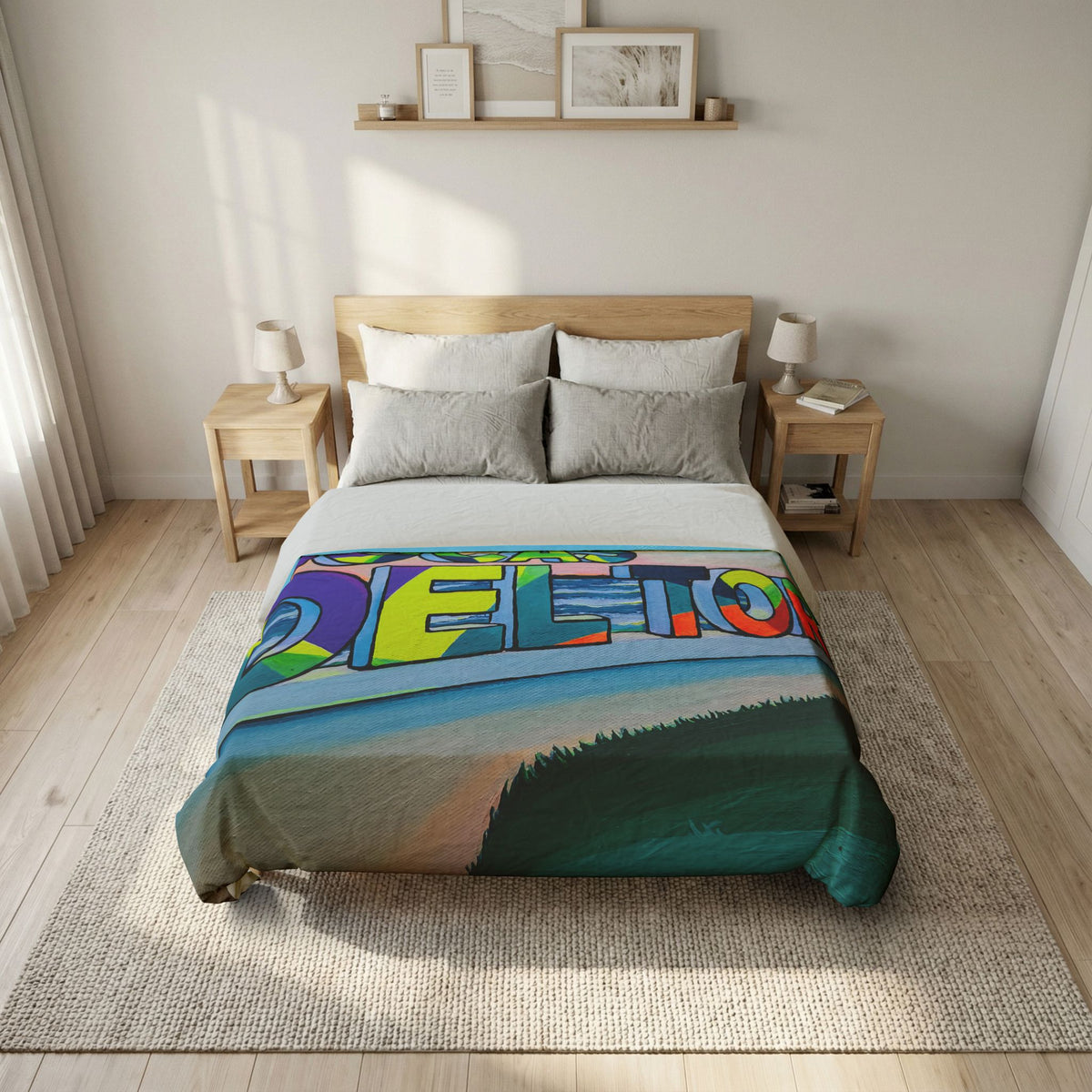 Bocas Del Toro Sign Duvet Cover