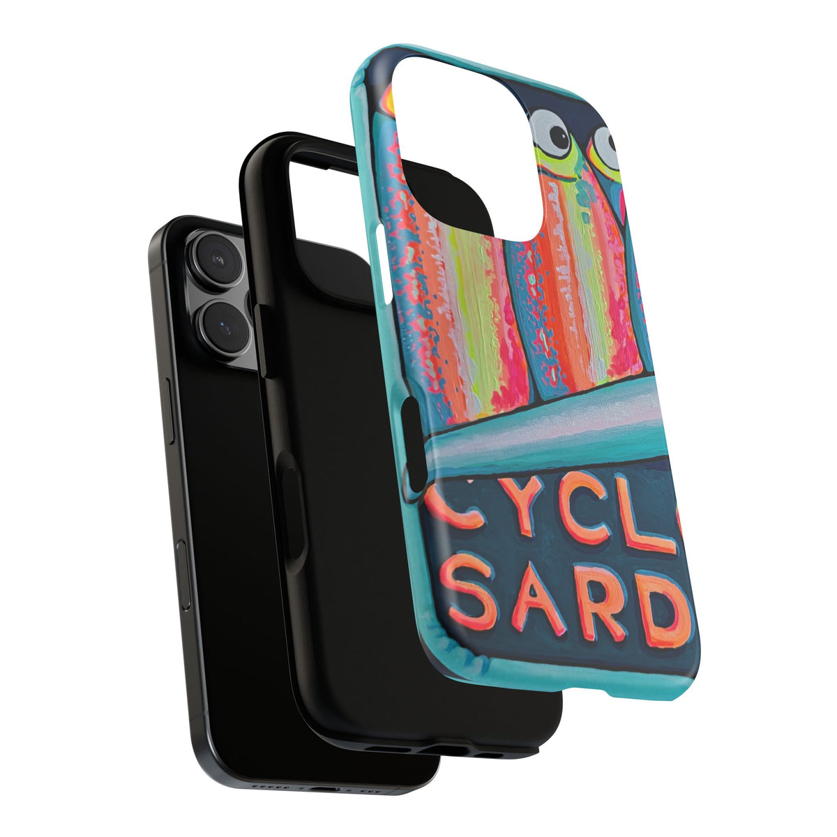 Neon Sardines Tough Phone Case