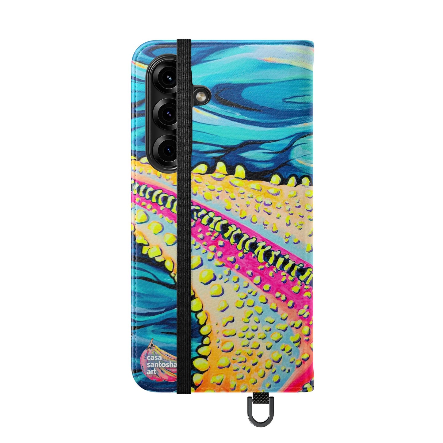Starfish Beach Bocas Flip Phone Case – Wallet Cover with Card Slots