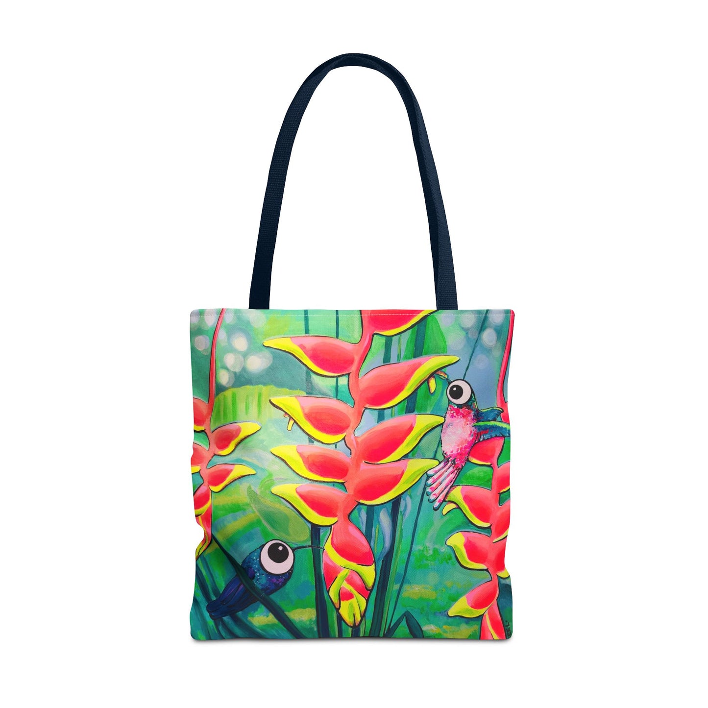 Premium Cyclops Hummingbirds Tote Bag, Original Artist Design, Reusable Shopping Tote,  Eco-Friendly