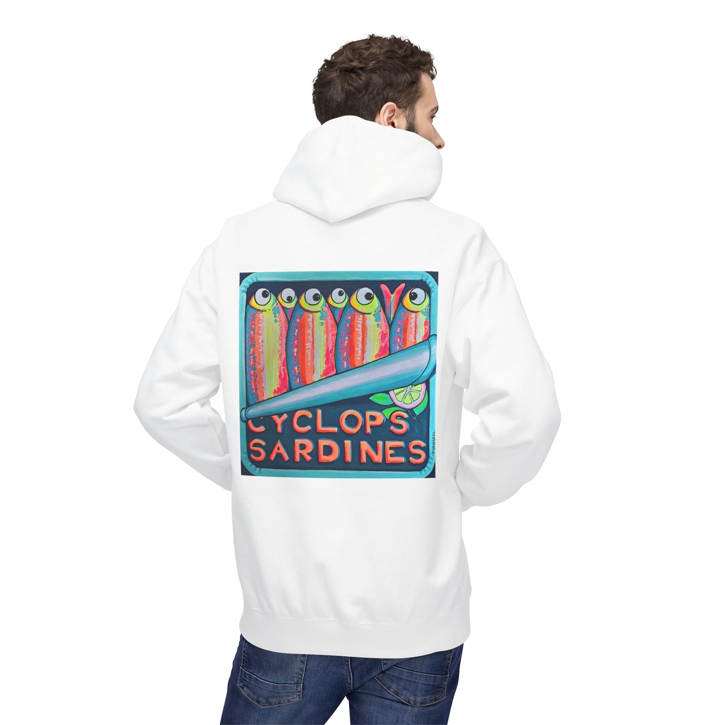 Unisex Neon Sardines Soft Hoodie