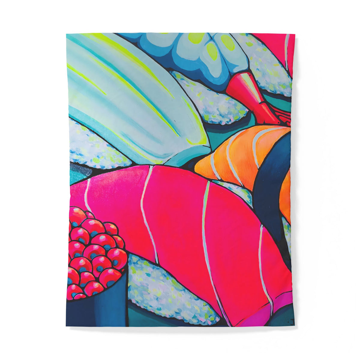 Neon Sushi Duvet Cover