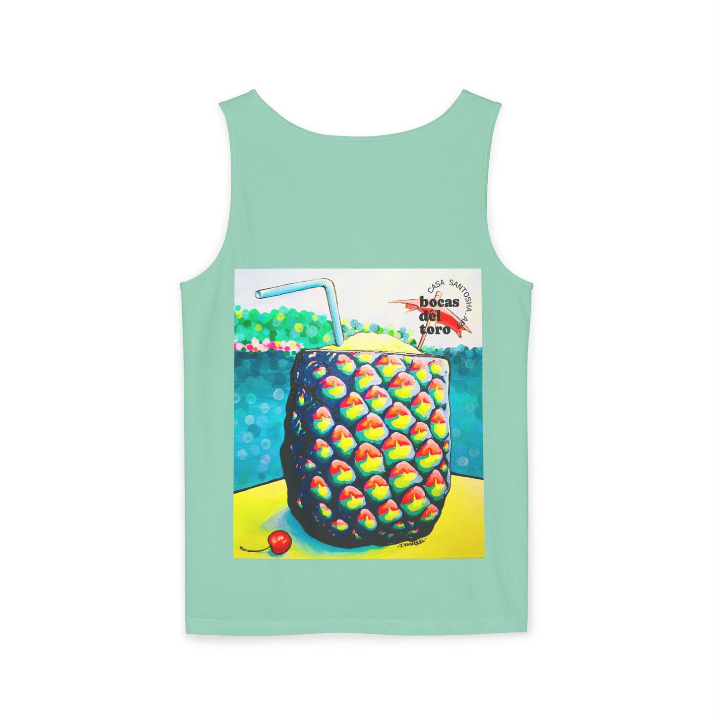 Unisex Neon Piña Colada Tank Top - Perfect for Summer Vibes