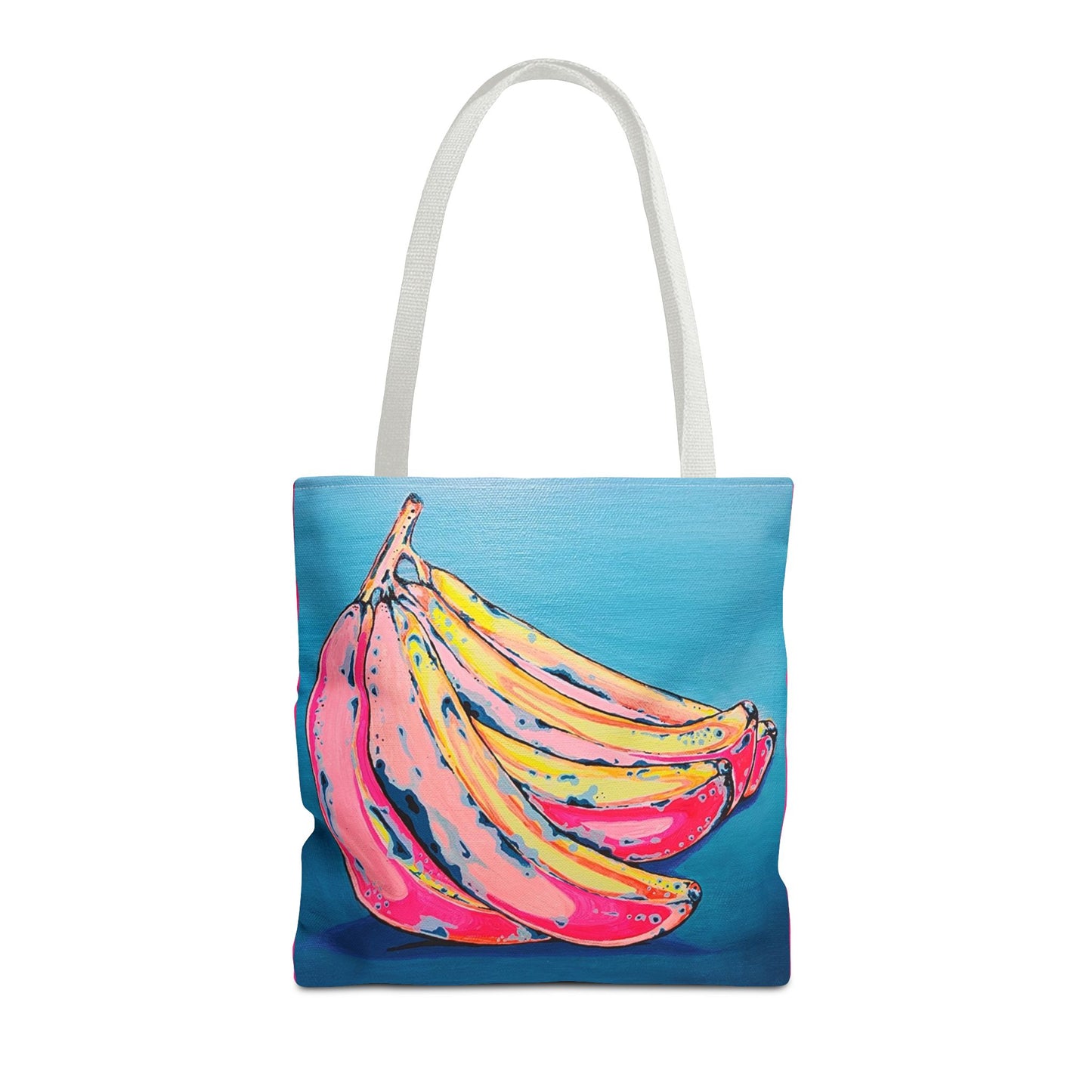 Premium Neon Bananas Tote Bag, Original Artist Design, Reusable Shopping Tote, Eco-Friendly