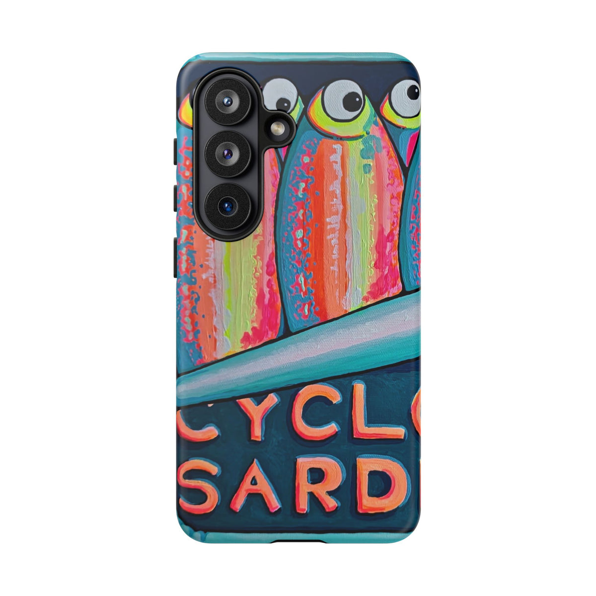 Neon Sardines Tough Phone Case