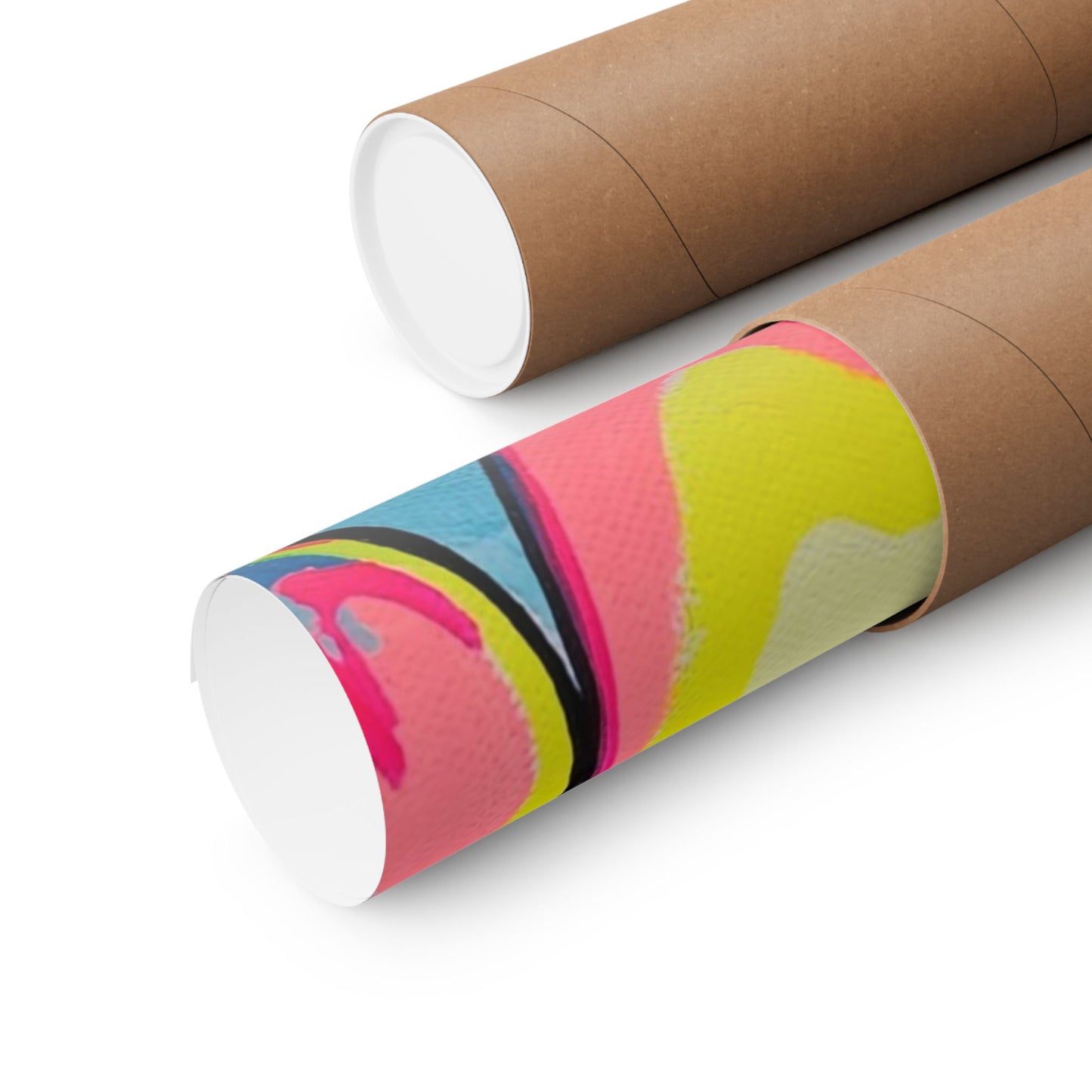 Neon Coconuts Giclée Art Poster