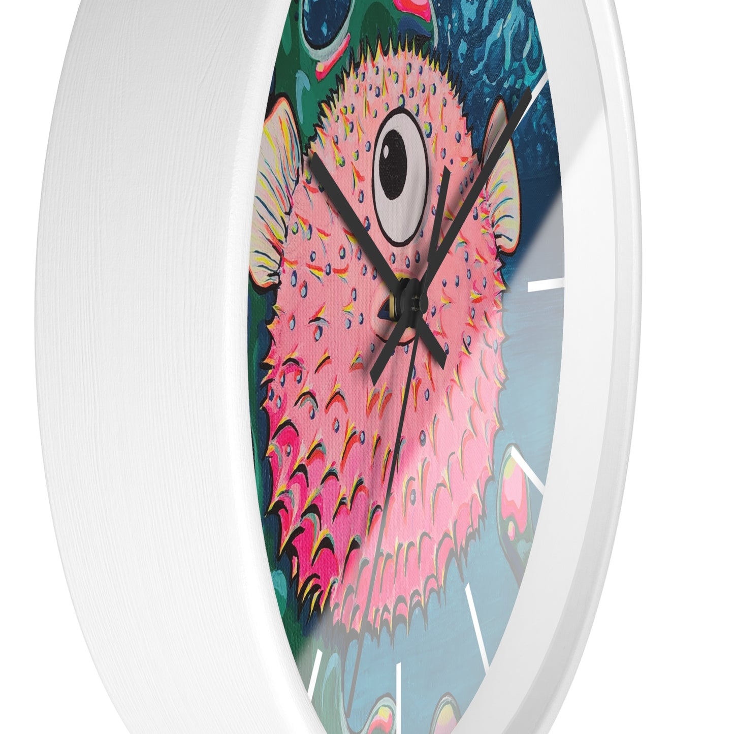 Cyclops Pufferfish Pop Art Wall Clock
