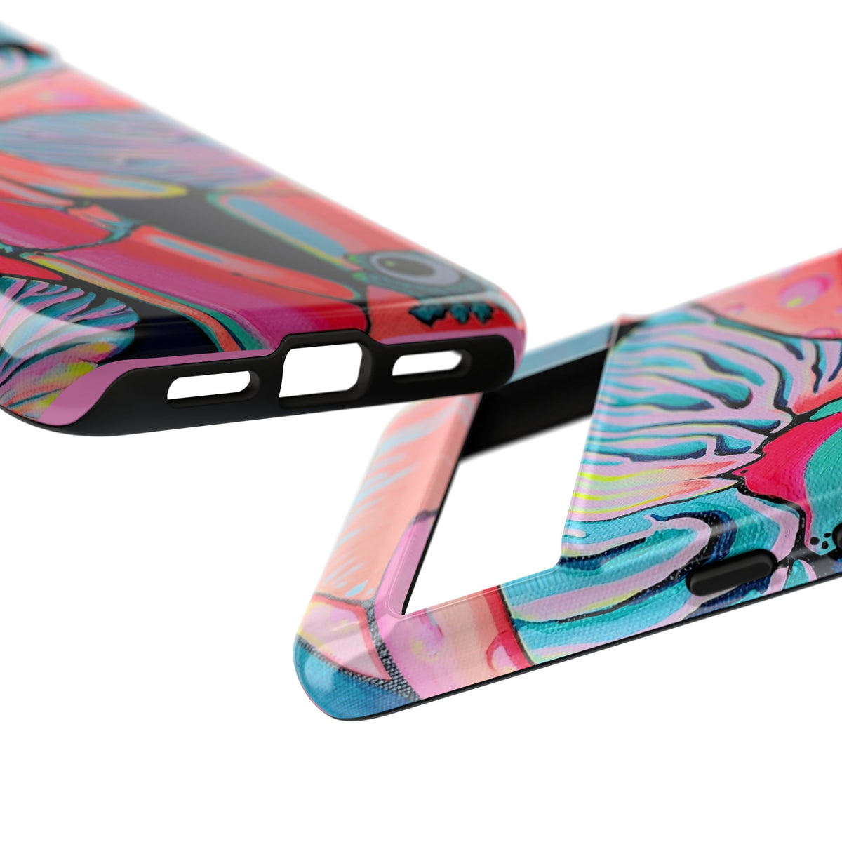 Coque de téléphone résistante Trippy Mushrooms