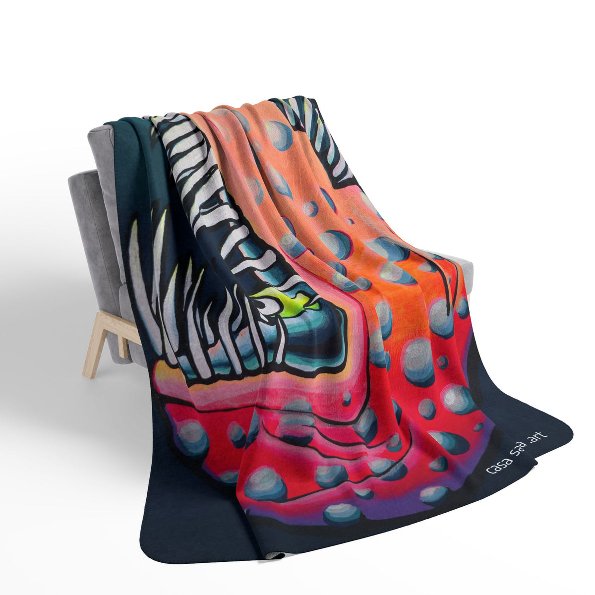 Cyclops Anglerfish Fleece Sherpa Blanket