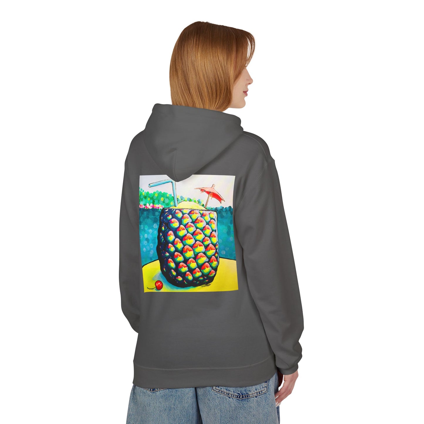 Unisex Neon Piña Colada Soft Hoodie