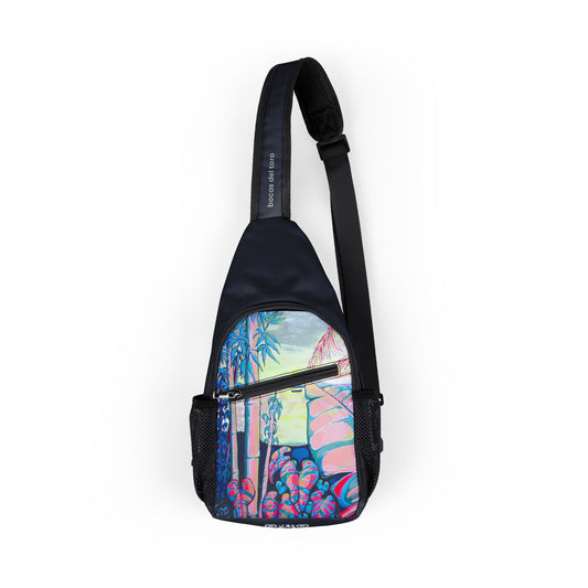Serenity Bocas Art Sling Bag - Travel or Everyday Chest Bag