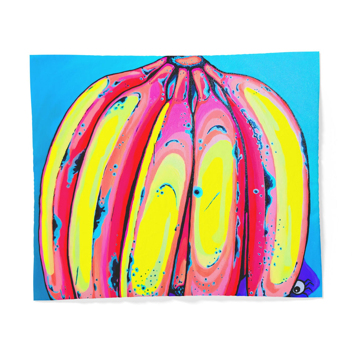Neon Fat Bananas Duvet Cover