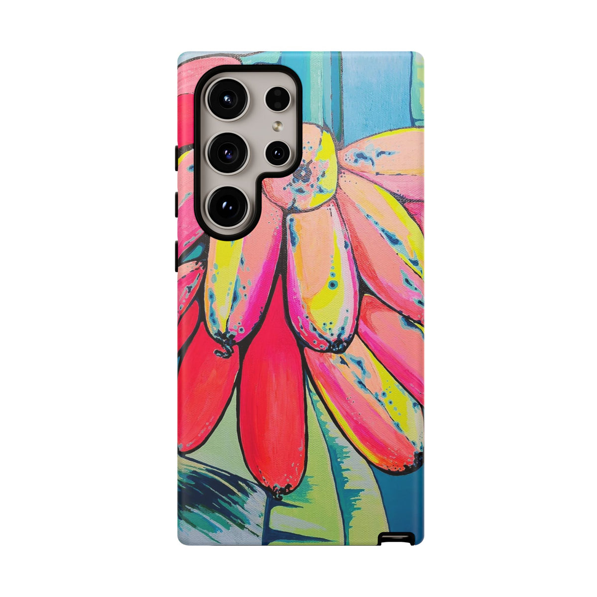 Neon Primitivo Bananas Tough Phone Case