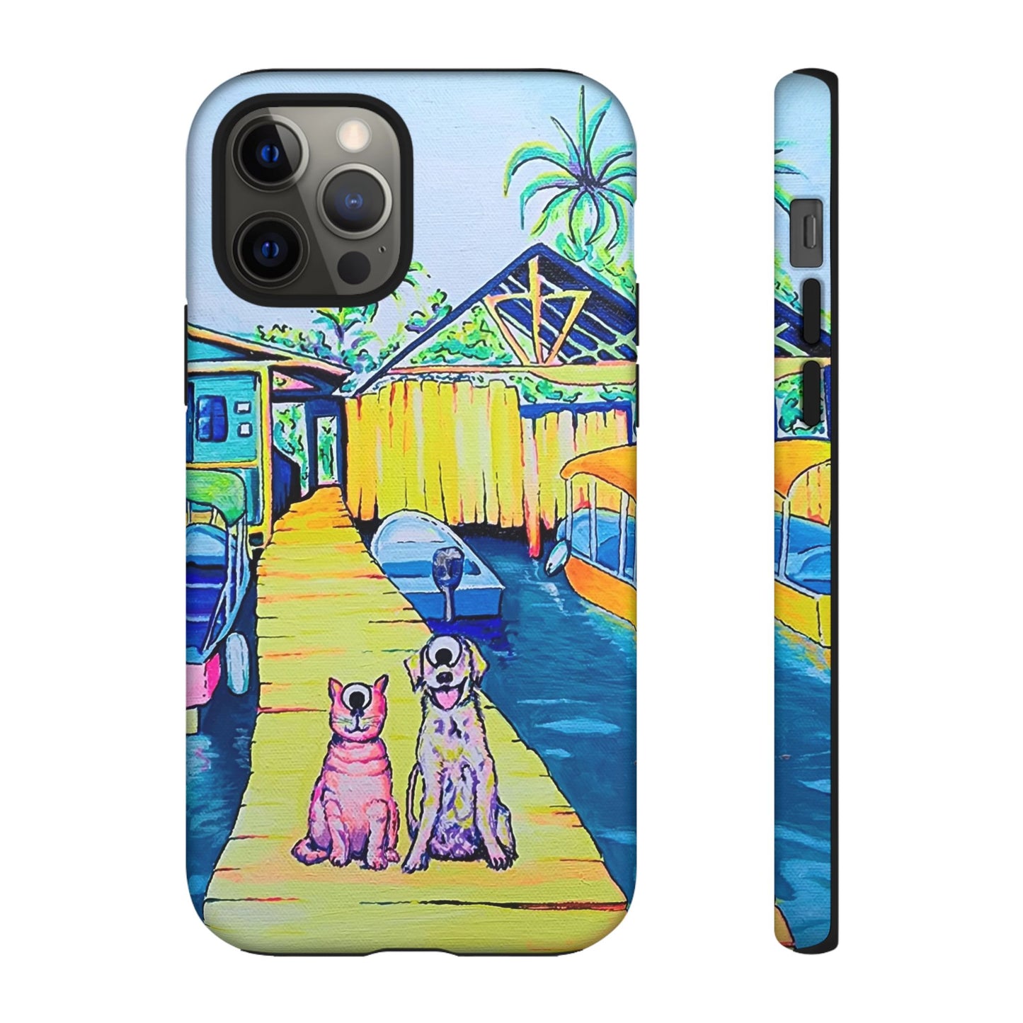 Cyclops Cat and Dog in Bocas Tough Phone Case