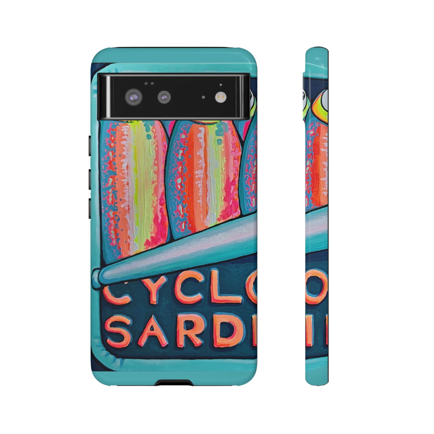 Neon Sardines Tough Phone Case