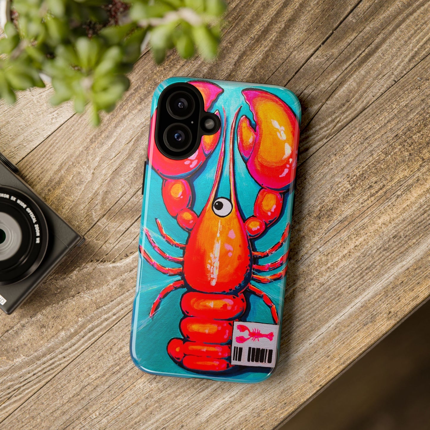 Neon Lobster Tough Phone Case