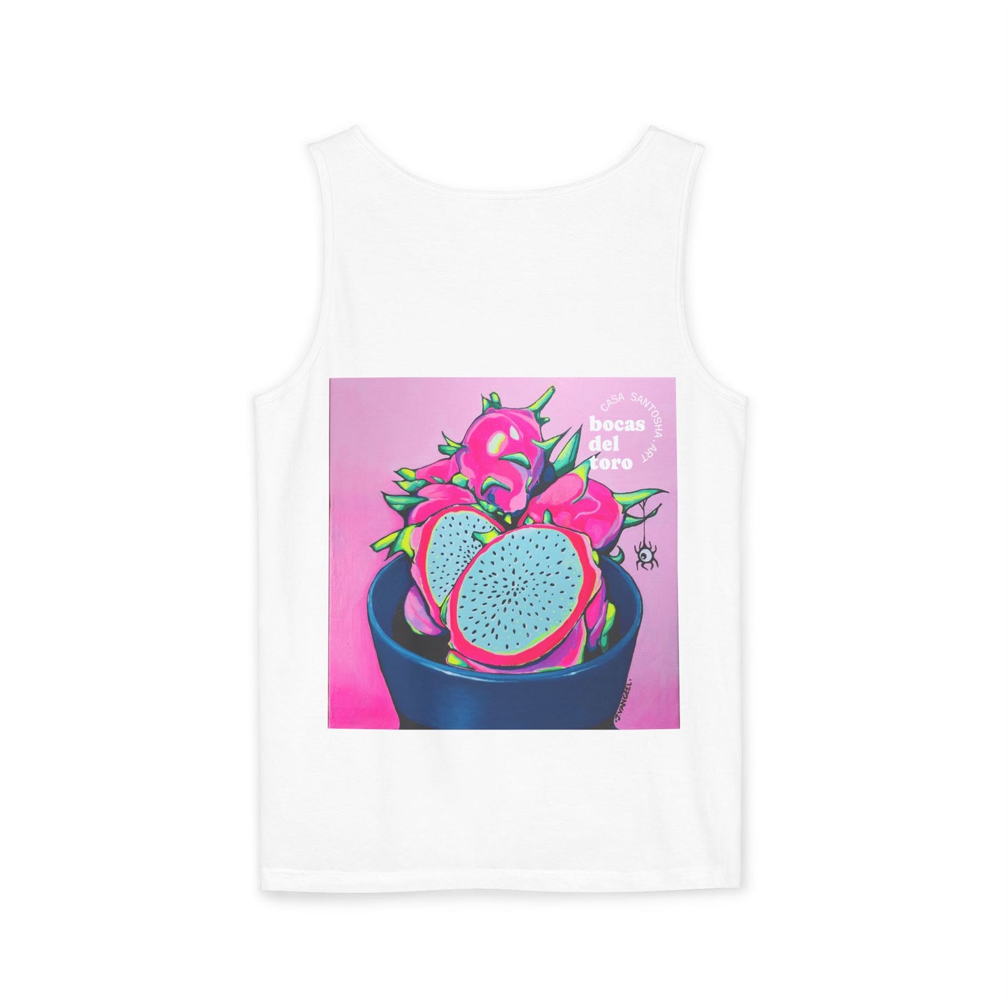 Unisex Neon Pink Dragon Fruit Tank Top - Perfect for Summer Vibes