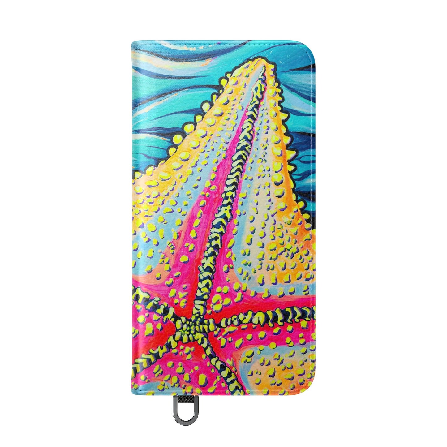 Starfish Beach Bocas Flip Phone Case – Wallet Cover with Card Slots