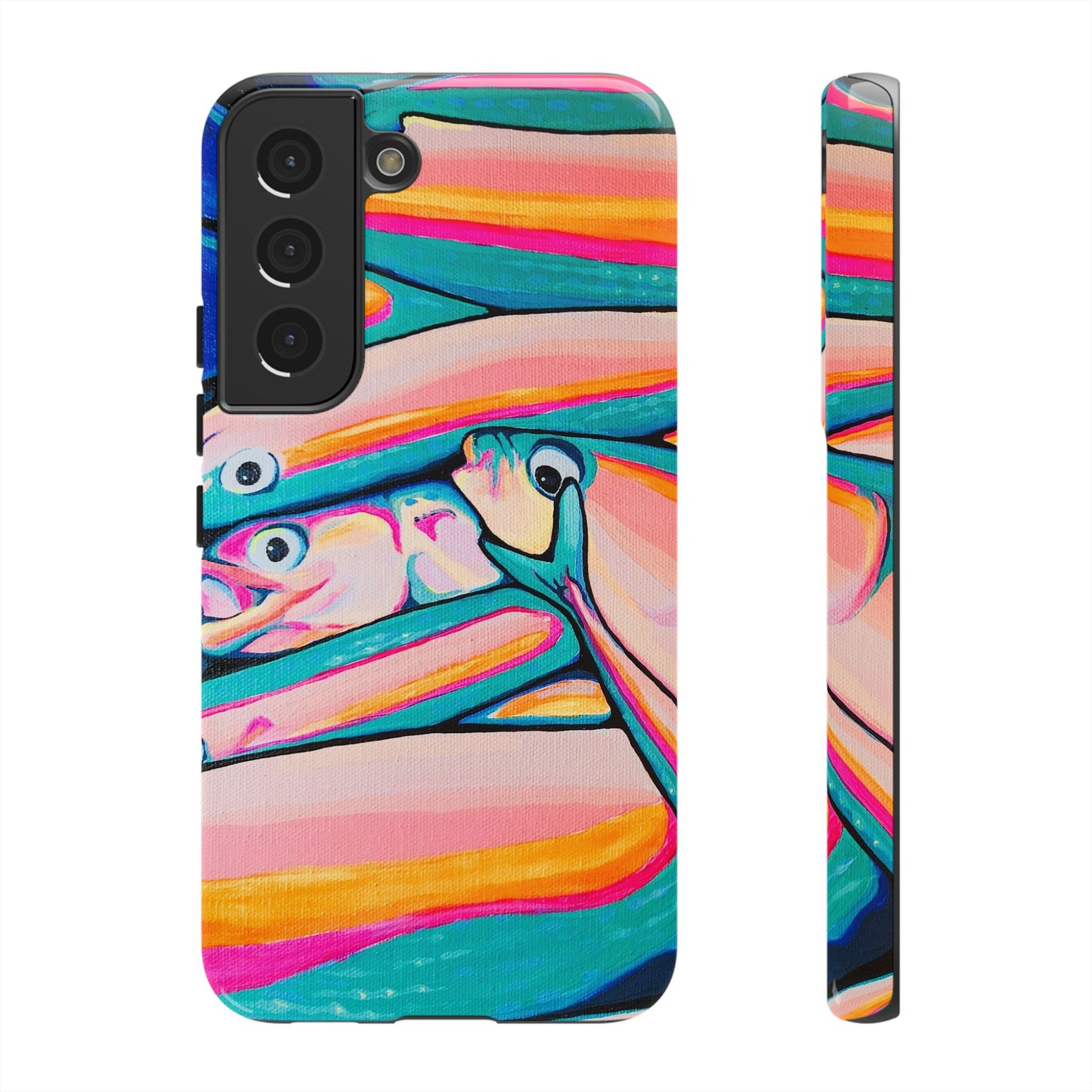 Neon Fish Tough Phone Case