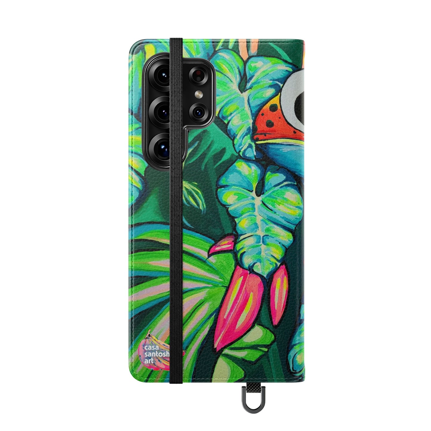 Cyclops Red Frog Flip Phone Case – Wallet Cover with Card Slots