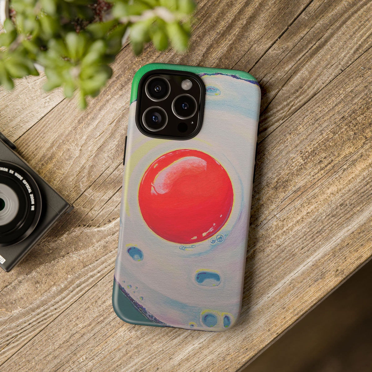 Neon Fried Egg Tough Phone Case