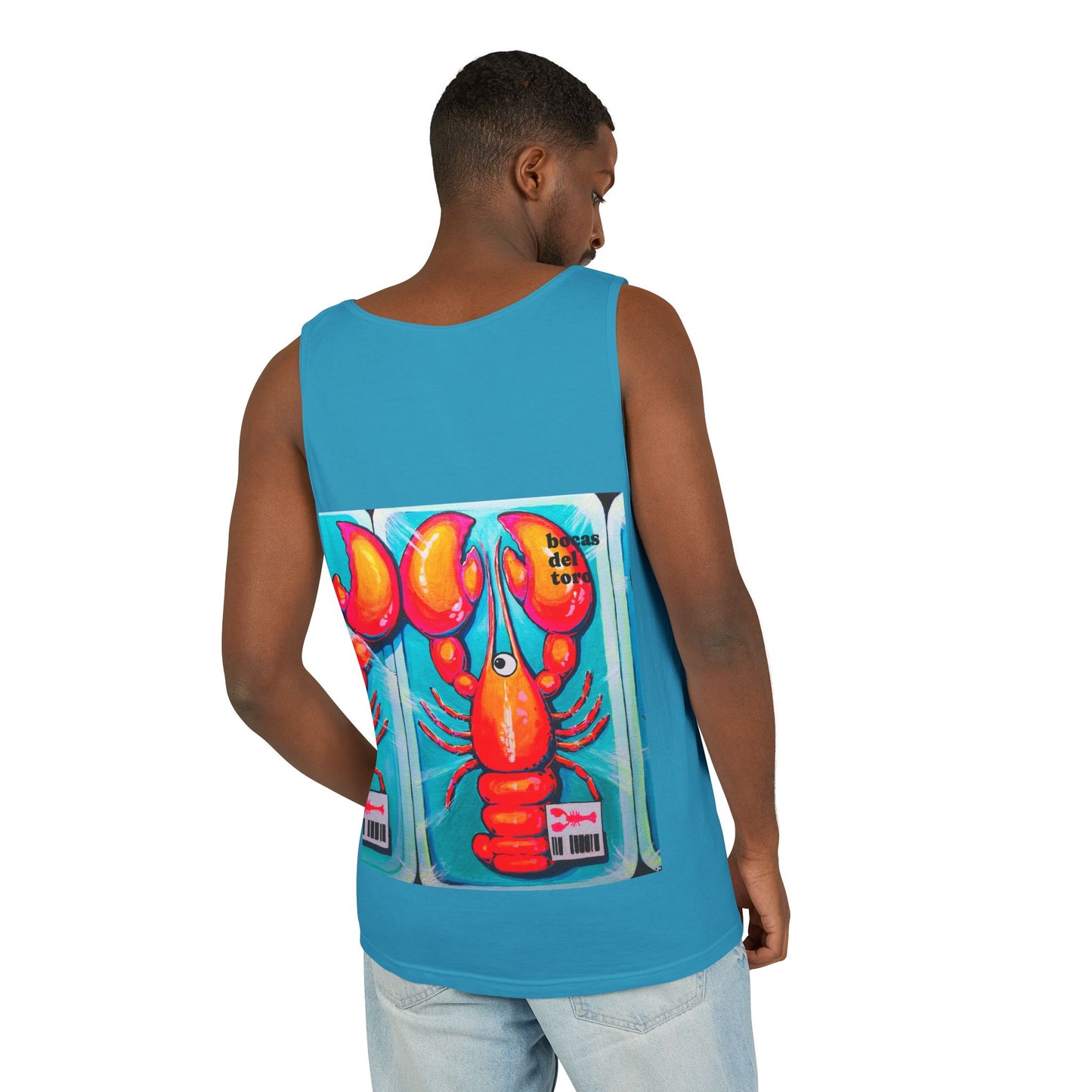 Unisex Fresh Neon Lobster Tank Top - Perfect for Summer Vibes