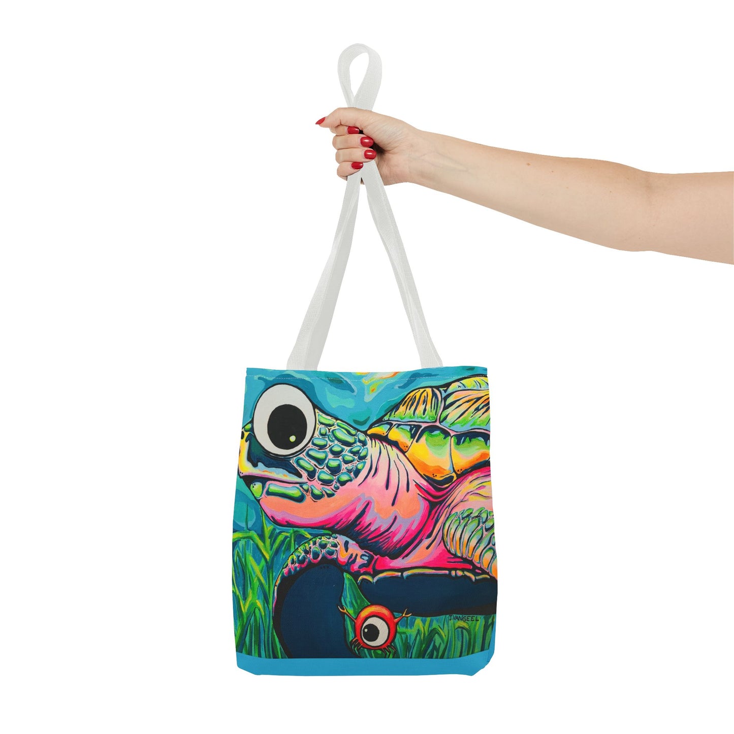 Cyclops Turtle Tote Bag, Original Artist Design, Reusable Shopping Tote,  Eco-Friendly