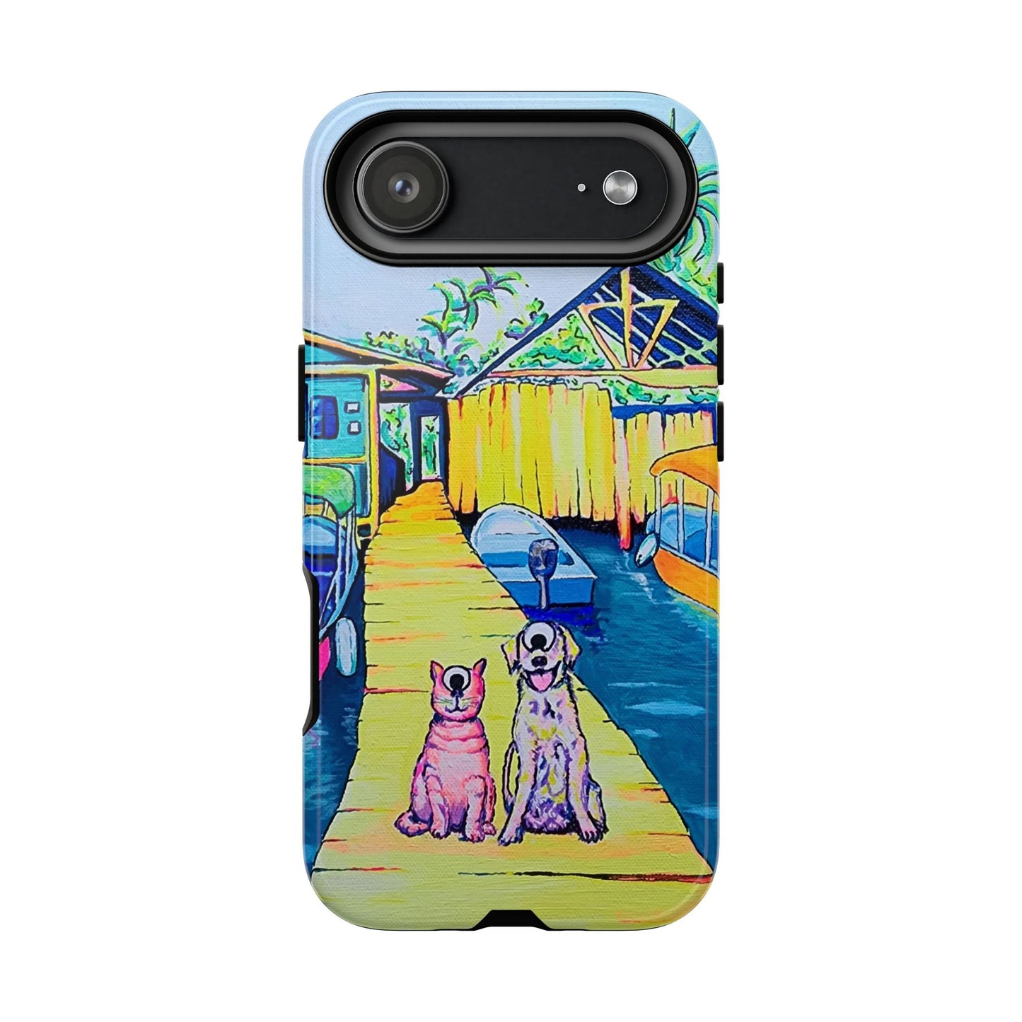Cyclops Cat and Dog in Bocas Tough Phone Case