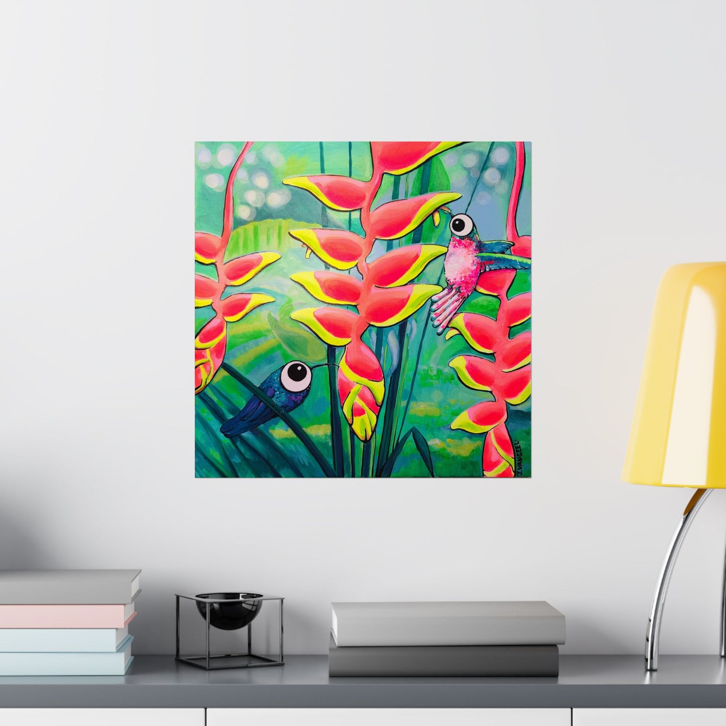 Cyclops Hummingbirds Giclée Art Poster