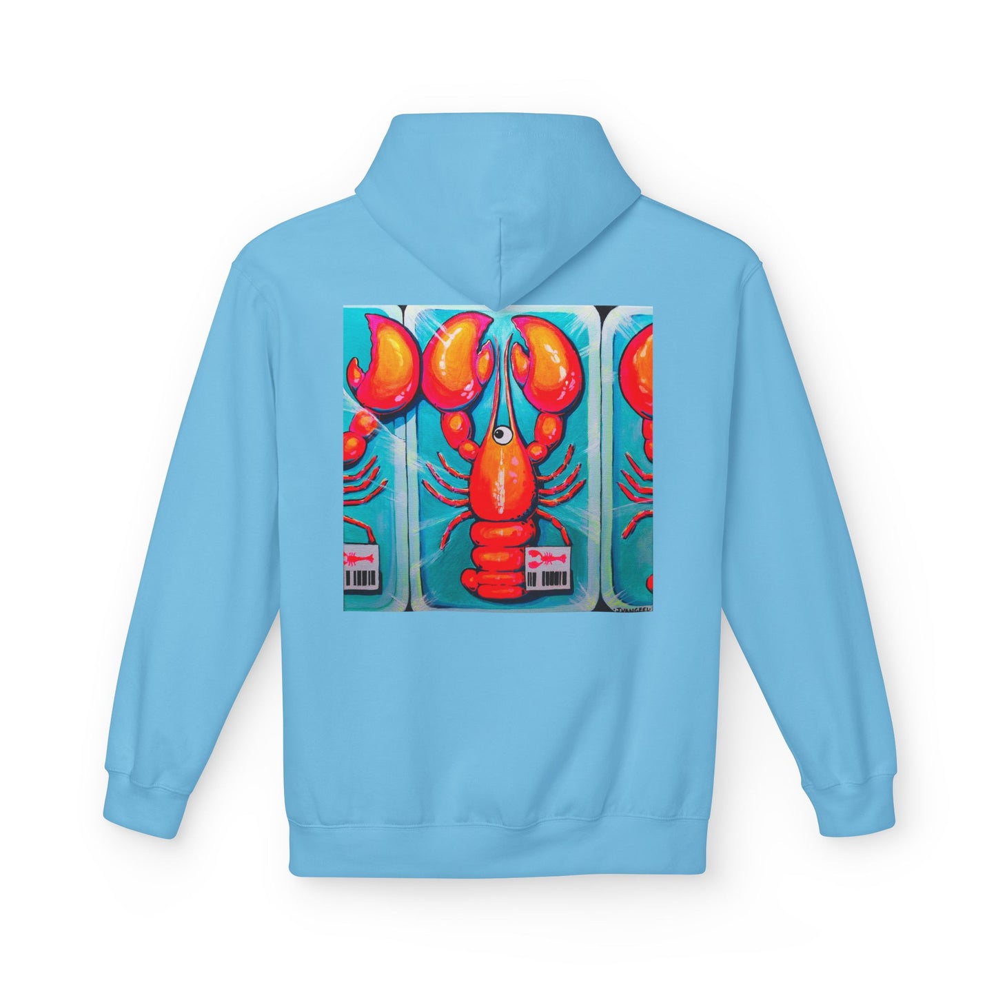 Unisex Fresh Neon Lobster Soft Hoodie
